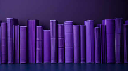 Elegant Purple Book with Gold Foil Design