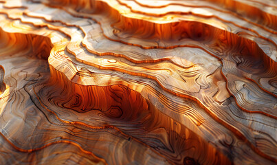 intricate patterns of wood grain in sunlight