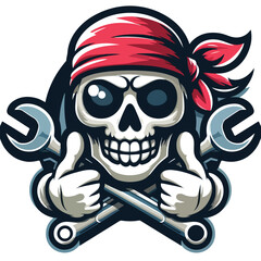 skull mascot logo icon Design