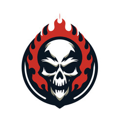 skull mascot logo icon Design