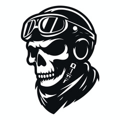 skull mascot logo icon Design