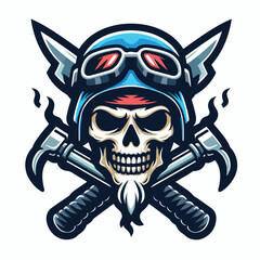 skull mascot logo icon Design