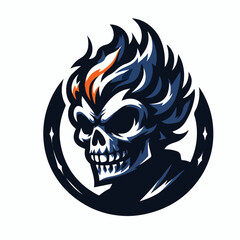 skull mascot logo icon Design