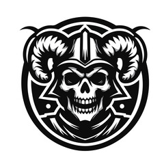 skull mascot logo icon Design