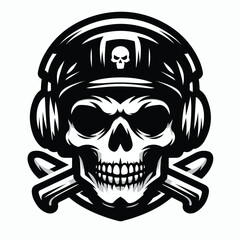 skull mascot logo icon Design