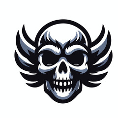 Fototapeta premium skull mascot logo icon Design