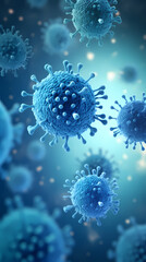Virus close-up illustration