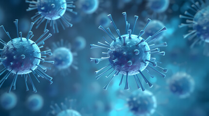 Virus close-up illustration