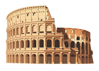 Naklejka premium PNG Architecture colosseum building landmark.
