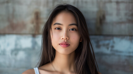 woman looking at the camera 