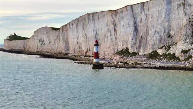Tall Lighthouse on the Shores of England