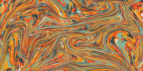 A colorful background with a swirl of colors. Marble tile seamless pattern. Liquid abstract marble painting.