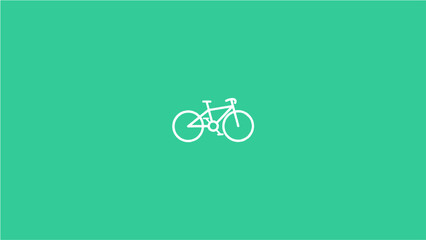 Bicycle simple design modern minimalis and eco transportation