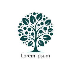 Obraz premium Vector silhouette of a tree