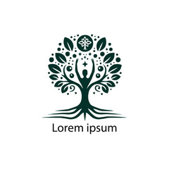 Obraz premium Vector silhouette of a tree