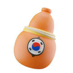 Korean Vase 3d Illustration