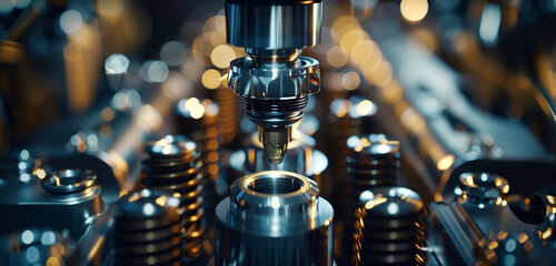  An overhead shot of a technician's gloved hands carefully inspecting the interior components of a...