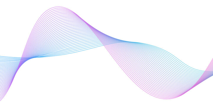 Modern abstract glowing wave background.pink wave lines and technology background. business curve lines, graphic element isolated on white background,