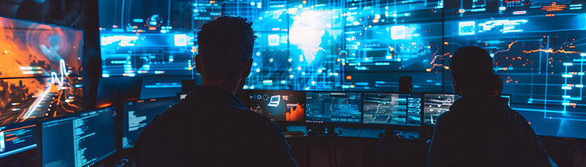 Data futuristic visualization technology background