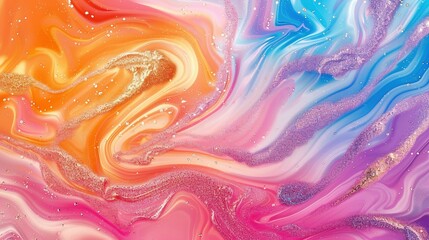 Festive Fusion: Marble Mosaic on Glittering Stage