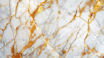 Chic amber  frost white marble design with golden veins creating a high-end stone surface look