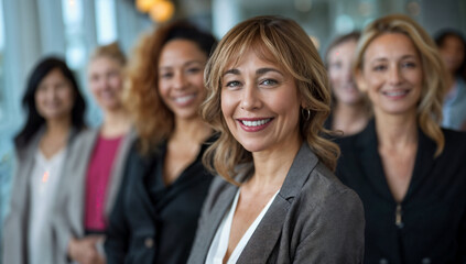 International Women's Day with Diversity Equity Inclusion (DEI) in the Education Industry with Multiracial Female Teachers, empowering women