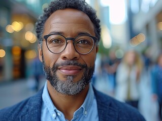 Person Wearing Glasses Up Close