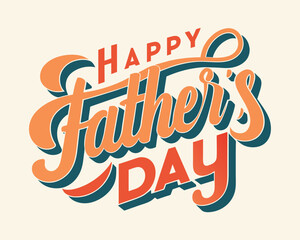 Happy Father's Day typography t-shirt design
