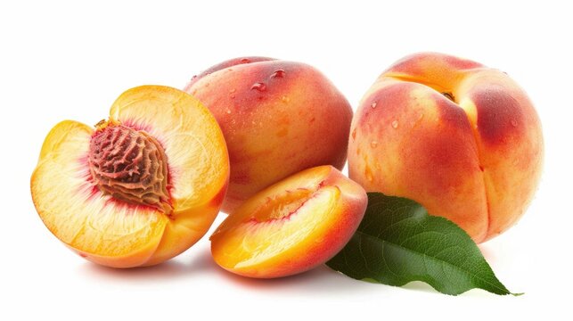 Fresh and Natural Durazno Peach Fruit, Organic and Healthy Gastronomy Food to Eat and Sweeten Your