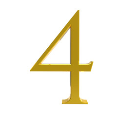 Obraz premium Gold number 4