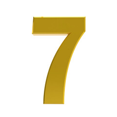 Gold number 7