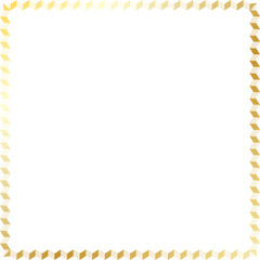 gold accordian fold square frame transparent background