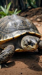 sulcata, turle, brazilian, fish, koi