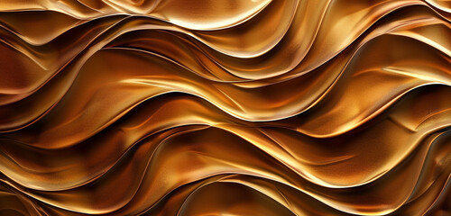 Rich brass brown waves in a flame-like abstract design perfect for a warm inviting background