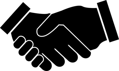 Handshake flat icon contract agreement business, finance conceptfor your web site design, logo, app, UI. illustration