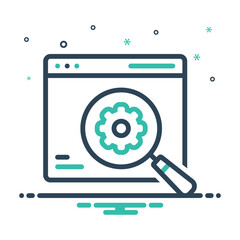 Mix icon for seo webpage