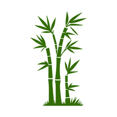 Bamboo forest flat design