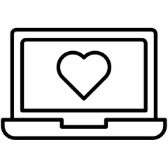 Laptop, Notebook Outline Icon Pack