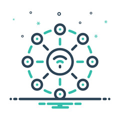 Mix icon for network