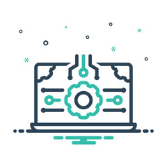 Obraz premium Mix icon for software