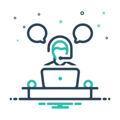 Mix icon for call center