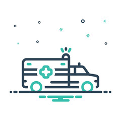 Mix icon for ambulance