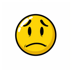 Fototapeta premium Smiley icons with cute 2D drawing feeling