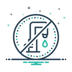 Mix icon for no water