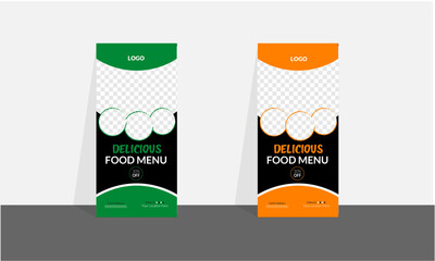 food roll up banner menu, pizza, roll up banner design, annual, graphic, roll up, restaurant, banner, company, fast food, sale, abstract, business, food, roll up banner, templates, roll up stand, food