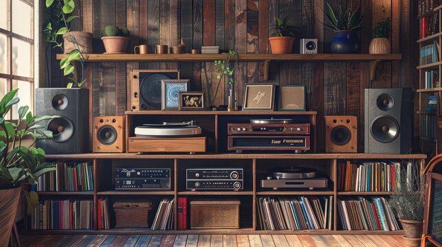 Greeting Card and Banner Design for Social Media or Educational Purpose of World 45 RPM Vinyl Day Background