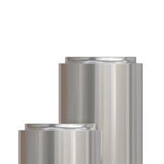 silver metal 3d display podium