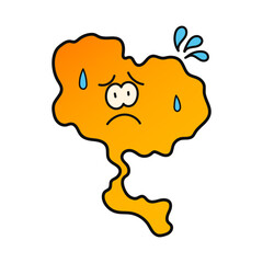 Thailand hot weather. Global warming concept. Stop global warming. Vector illustration.