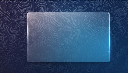 Transparent plastic wrap on dark and blue background. Clean blank texture overlay effect template. Isolated wrinkle surface branding mock-up.