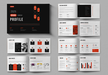 Brand Company Profile Layout Landscape